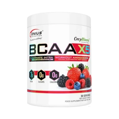 Afbeelding van Genius Nutrition BCAA X5 (360g) Red Energy