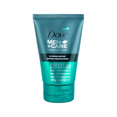 Afbeelding van Dove Men+Care Gezichtsreiniger Oil Control huidverzorging mannen beschermt, vermindert huidglans en minimaliseert poriën, zonder te vetten, 1 x 100 ml