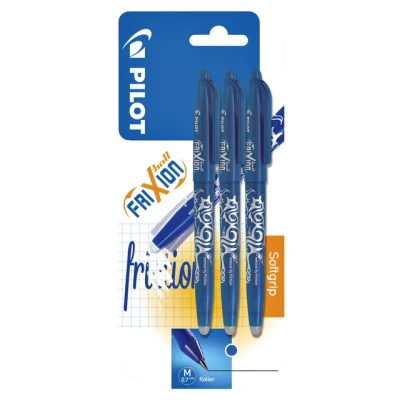 Afbeelding van Rollerpen PILOT Frixion blauw 0.35mm blister à 3 stuks