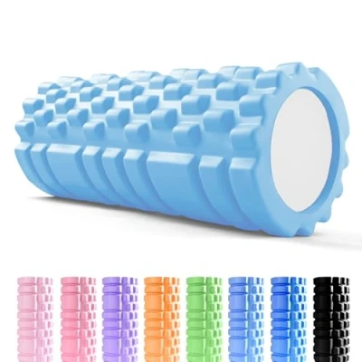 Afbeelding van unycos Foamroller voor Fitness Superieure Spier Ultralichte, Resistent Schuimroller Therapie Zelfmassage Tool om Herstel en Flexibiliteit te Verbeteren (Blauw C)