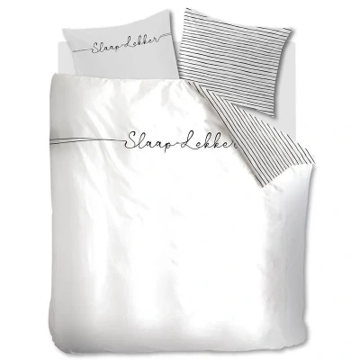 Afbeelding van Snoozing Dory Dekbedovertrek Tweepersoons 200x200/220 cm White