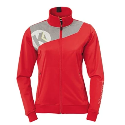 Afbeelding van Kempa Core 2.0 Poly Jacket Dames Rood Donker Grijs Melange Maat S