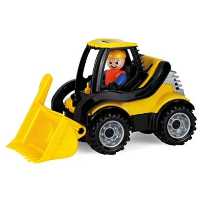 Afbeelding van Lena 01622 Truckies shovel, stabiel bouwvoertuig ca. 22 cm, klein speelgoedvoertuig, wiellader voor kinderen vanaf 2 jaar, robuuste speelgoedlader zandbak, strand en kinderkamer