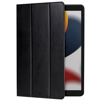 Afbeelding van Apple iPad 9 (2021) 10.2 inch Hoes: dbramante1928 Risskov Case Bookcase Black Echt Leder Tablet Hoezen