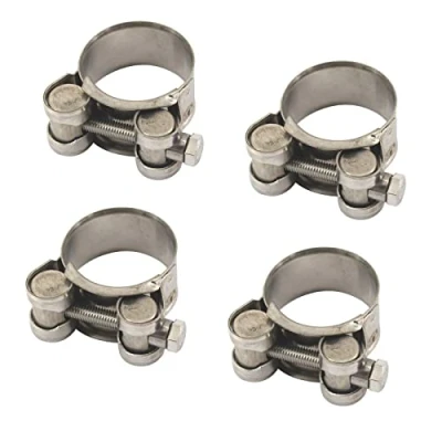 Afbeelding van (Pack van 4) Maat 48 51mm T Bolt slangklem 304 roestvrijstalen buisklemmen Pijpklem Pack 4