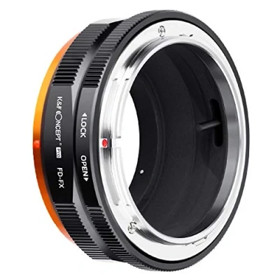Afbeelding van K&amp;F Concept Bijgewerkte FD naar FX adapter, handmatige lensbevestigingsadapter met matlakkontwerp, compatibel Canon FL montagelens en Fujifilm Fuji X Series serie Mount