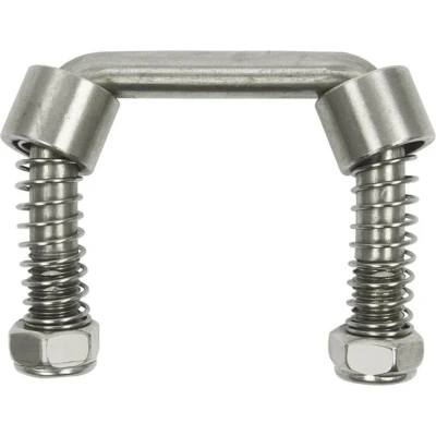 Afbeelding van Pro Plus Sjorbeugel met Veer h.o.h 70 mm RVS Maximale Belasting 800 kilo