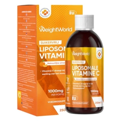 Afbeelding van Liposomale vitamine C 250 ml 1000 mg vloeibare Met natuurlijke sinaasappelsmaak