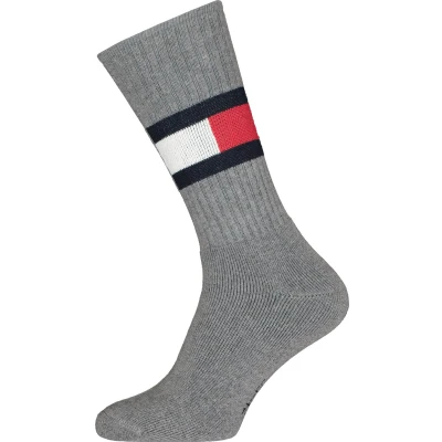 Afbeelding van Tommy Hilfiger Flag Middle Grey Melange1 pack 35/38