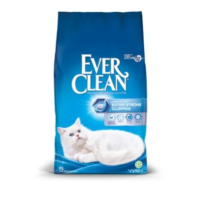 Afbeelding van Ever Clean Klonterende kattenbakvulling, extra sterk, ongeparfumeerd 20L