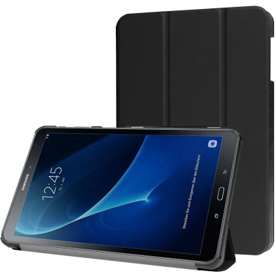 Afbeelding van Samsung Galaxy Tab A 10.1 (2016) Hoes: iMoshion Trifold Bookcase Zwart Kunstleder Tablet Hoezen