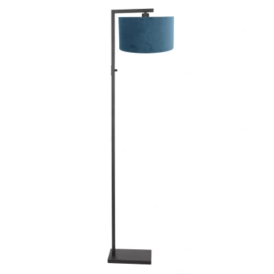Afbeelding van Steinhauer Stang vloerlamp blauw metaal 160 cm hoog