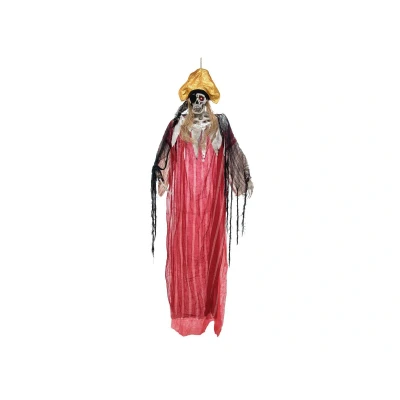 Afbeelding van Europalms Halloween versiering piraat, licht en geluidseffect, 170cm decoratie accessoires feestjes