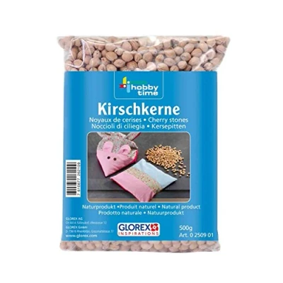 Afbeelding van kersenpitten in zak, 1kg, verpakt warmtezak warmtekussen vulling