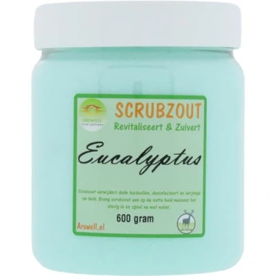 Afbeelding van Arowell Eucalyptus Body Scrub Scrubzout 600 gram