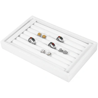 Afbeelding van Ibenzoa® Stijlvolle sieraden opbergdoos met zeven vakken voor ringen en oorbellen