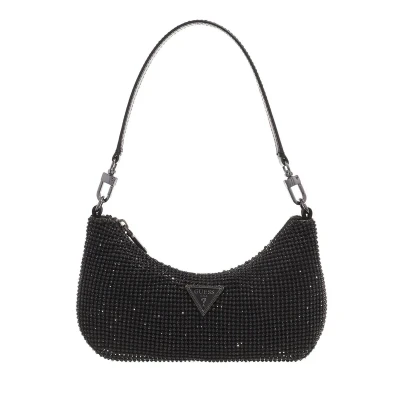 Afbeelding van Guess Zalina MINI TOP ZIP BAG Handtas, Dames, Maat: One Size, Black