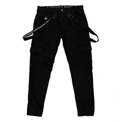 Afbeelding van Alpha Industries Utility PANT Cargobroek, Heren, Maat: 30, Black