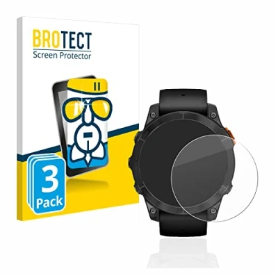 Afbeelding van BROTECT Glas Screen Protector voor Garmin Fenix 7 Pro Solar (47 mm) (3 Stuks) Schermbeschermer [9H Hardheid, Beschermglas Folie niet Gehard Glas]