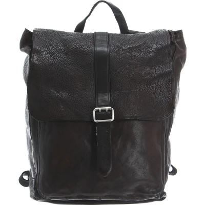 Afbeelding van CAMPOMAGGI Leren Vrije tijd Rugzak met laptopvak Saturno Backpack Moro Donkerbruin