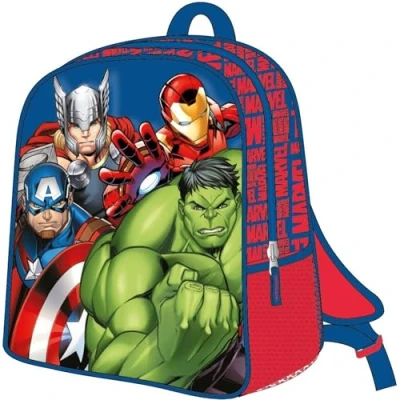 Afbeelding van Avengers Kinderrugzak, Blauw, ritssluiting, 25 x 31 10 cm, kinderrugzak met 3D details, gevoerde handgrepen, origineel product, ontworpen in Spanje, Standaard, Casual