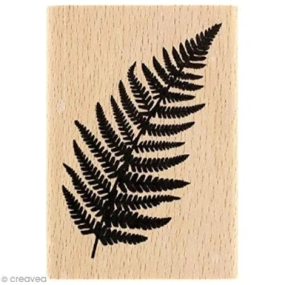 Afbeelding van Florilèges Design Stempel Varen, Hout, natuurlijk, 7 x 5 2,5 cm