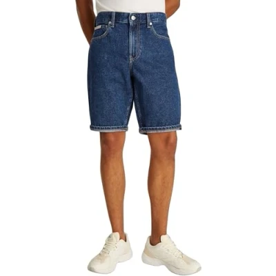 Afbeelding van Calvin Klein Jeans Regular Jeansshort, Heren, Maat: 32, Denim dark