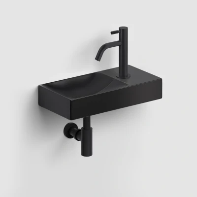 Afbeelding van Fonteinset Clou Vale Incl. Toebehoren 7x38 Cm Mat Zwart