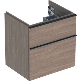 Afbeelding van Geberit iCon wastafelonderbouwkast met 2 schuifladen, eiken 592 x 615