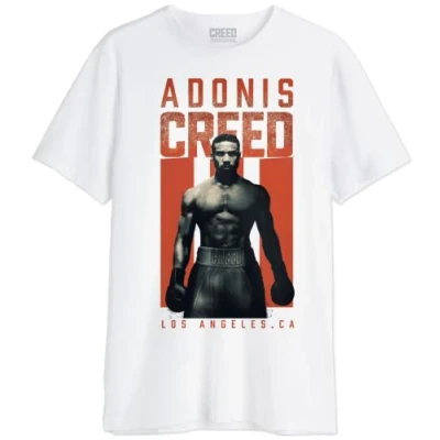 Afbeelding van cotton division Creed Adonis Grunge MECREREDTS018 T shirt voor heren, Wit, maat XS, XS