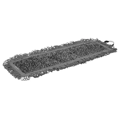 Afbeelding van Vikan Moppen Microfibre Wet Scrub Microvezel Vlakmop Grijs Pocket 40 cm