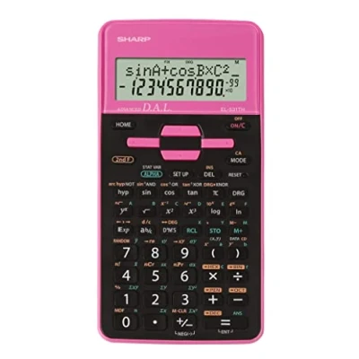 Afbeelding van Calculator Sharp EL531THBPK zwart roze wetenschappelijk per 10