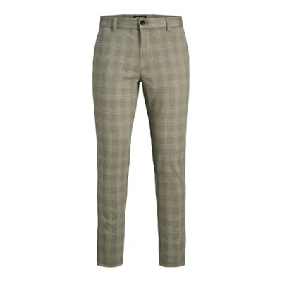 Afbeelding van Jack &amp; Jones Broek Jpstmarco Cooper Structure Chino Mi 12249310 Abbey Stone/check Mannen Maat W36 X L34