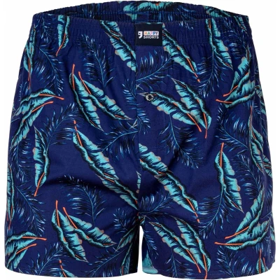 Afbeelding van Happy Shorts WIDE Mouse WITH Hearts Boxershort, Heren, Maat: XL, Tropical leaves