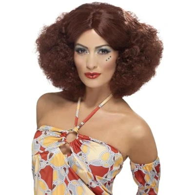 Afbeelding van Smiffys 70s Afro Pruik Bruin