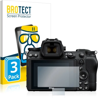 Afbeelding van BROTECT Screenprotector voor Nikon Z 6 II Folie Beschermfolie Beschermglas transparant (3 Stuks)
