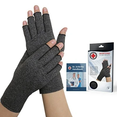 Afbeelding van Medisch Ontwikkelde Artritis compressie Handschoenen + Dokter&#039;s Handboek: Verlicht Symptomen, Raynauds Ziekte &amp; Carpaal Tunnel [paar] (M 1 paar)