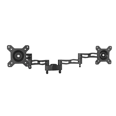 Afbeelding van Duronic DM35P2 Dubbele Reserve Arm Set DM35 met VESA Beugel Armen 3 Gewrichten Geschikt voor elke Monitor Houder &amp; stang Zwart Staal Deel van de Serie
