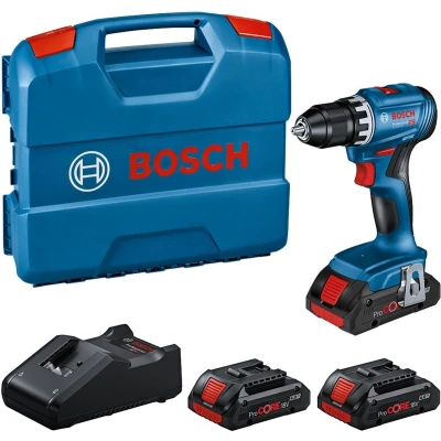 Afbeelding van Bosch Blauw GSR 18V 45 Professional Accuschroefboormachine 3 x 4,0 Ah ProCore accu In L Case 0615A5002N