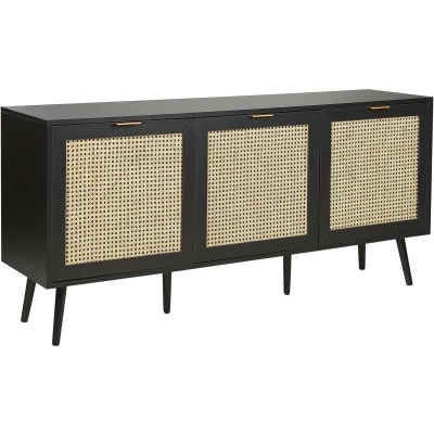 Afbeelding van Beliani OPOCO Sideboard Zwart MDF