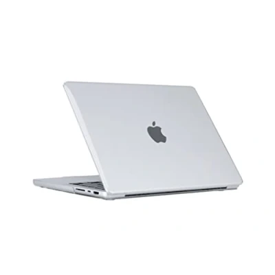 Afbeelding van Lunso Geschikt voor MacBook Pro 16 inch M1/M2 (2021 2023) cover hoes case Glanzend Transparant