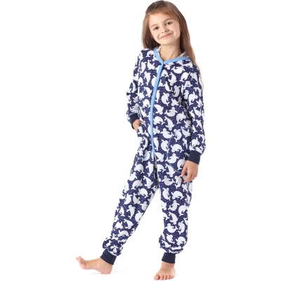 Afbeelding van Merry Style Kinder Pyjama ronde hals lange mouwen broek met zakken Katoen MS MS10 223 PJ Marine Punkte 110 116