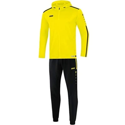 Afbeelding van Trainingspak polyester met kap Striker 2.0 Fluogeel/zwart / 128