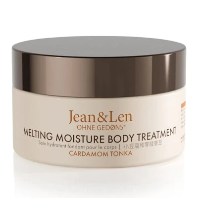 Afbeelding van Jean &amp; Len Melting Moisture Body Treatment Cardamom Tonka, for a Scented Care Result, Normal Skin, High Quality Jar, Nourishing Butter, Parabens Silicones, Vegan, 200 ml