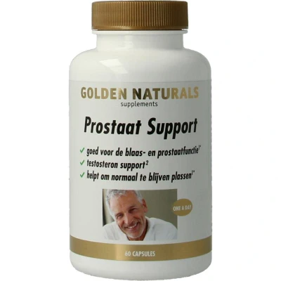 Afbeelding van Gratis Verzending: 2x Golden Naturals Prostaat Support 60 vegacapsules