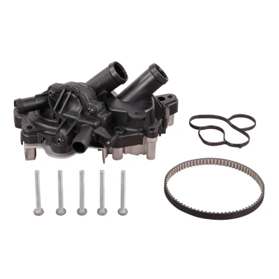 Afbeelding van VEMO V15 99 2131 Waterpomp + Distributieriem Set Met pakkingen riemen, thermostaat, schroeven 87 VOLKSWAGEN: Golf 7, Polo V Hatchback