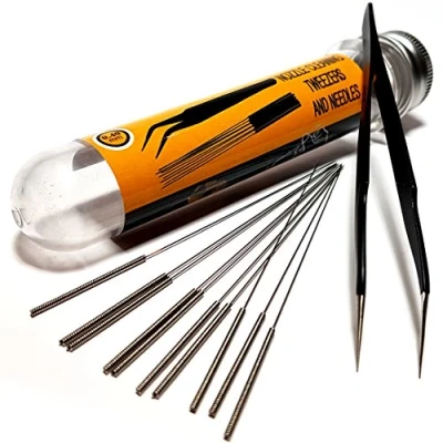 Afbeelding van 3D Printer Nozzle Cleaning Kit 0.4mm Needles and Tweezers Toolkit Stainless Steel Tool Alternative for Drill Bits Set of 11