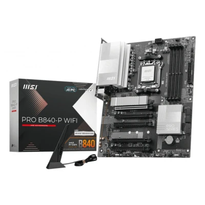 Afbeelding van MSI PRO B840 P WIFI moederbord RAID, 2.5 Gb LAN, Wi Fi 7, BT, Sound, ATX