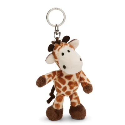Afbeelding van NICI 61852 Sleutelhanger giraffe, 10 cm, bruin, trouwe metgezel voor rugzak of tas, sleutelhouder klein en groot