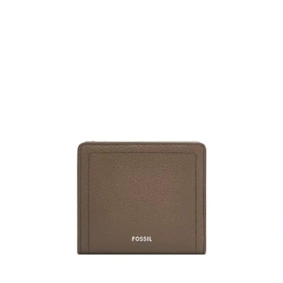 Afbeelding van FOSSIL Leren Portemonnee Logan RFID Small Bifold Smoke Bruine